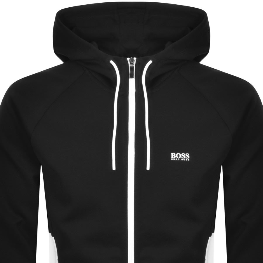 Alternative Image for ProductBOSS Saggy Full Zip Hoodie Black2